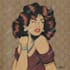 draw a figure vintage comic 70s style