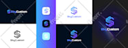 create a minimalist tech logo design