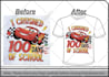 make t shirt duplicate logo, similar copy vector art