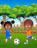 do children book illustration and cover page