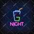 design neon logo, sign and glowing text