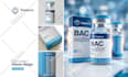 design premium vial label design , medicine box or supplement packaging