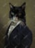 create royal cat dog modern, renaissance digital  pet portrait