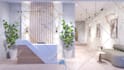 modern, luxury 3d house interior design, realistic rendering