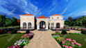 design house exterior model, realistic rendering, walkthrough