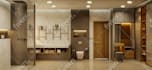 do interior design for kitchen, bathroom, bedroom, living room, 3d rendering
