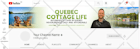create real estate youtube channel banner design for realtor