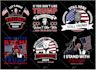 create trump,patriotic and flag tshirt design
