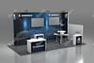 design 3d trade show booth, exhibition stand, expo stall and kiosk rendering