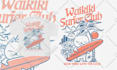 create surf inspired tshirt design