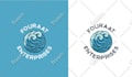design a creative negative space logo with hidden meaning