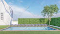 design your garden, backyard, terrace , deck 3d realistic