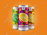 design premium energy drink, beer, soda can label