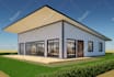 design house exterior 3d model, renderings and walkthrough
