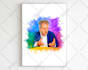 create a watercolor portrait illustration from your photo