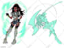draw your original character in your desired pose or action