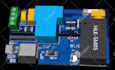 do a circuit design, schematic diagram, pcb design and pcb board