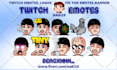 create custom kick, twitch, discord emotes and sub badges