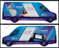 create a car wrap design, vehicle, van wrap in 12 hours
