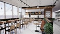 do interior design and render cafe, retail, commercial space