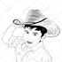 make black and white vector face