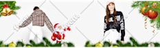 make a christmas makeover for your logo and  banner