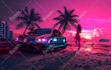 create stunning synthwave ai art for your youtube channel
