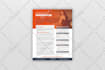 create a minimalist media kit and corporate flyer design
