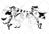 create custom hand drawn black and white fantasy art in my style