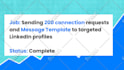 be linkedin manager to send cold messages connections request, and outreach