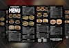 design editable stunning restaurant flyers, menus, trifold menus