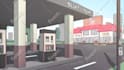 make a cinematic 2d background scene for animation quick