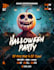 do halloween flyer design for horror party and event
