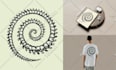 create vintage retro line art illustration
