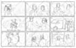 draw 9 rough sketch frames in 24 hours