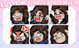 draw custom twitch emotes, discord emojis and sub badges