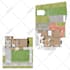 do 2d floor plan, furniture, color, textured plan for airbnb