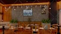 design modern restaurant, cafe, office, retail or convenience store interior 3d