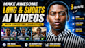 do short, long form faceless youtube video editing