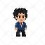 create anime style pixel art character sprite for your game