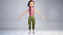 create professional 3d character model for games and animation