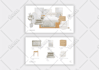 interior design mood board, space planning and shopping list