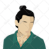create flat minimalist vector illustration
