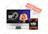 design 3d digital product mockup, course ecover bundle