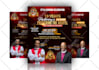 design a high converting church or event flyer, print ready