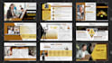 design investor pitch deck, infographic PPT presentation