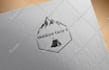 make 2 hand draw mountain, hiking or adventure   logo