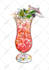 do stylish cocktail and drink illustrations