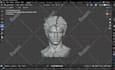 sculpt custom 3d head 3d bust up 3d sculpture figurine potrait