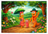 illustrate a childrens book or picture book with emotional storytelling style